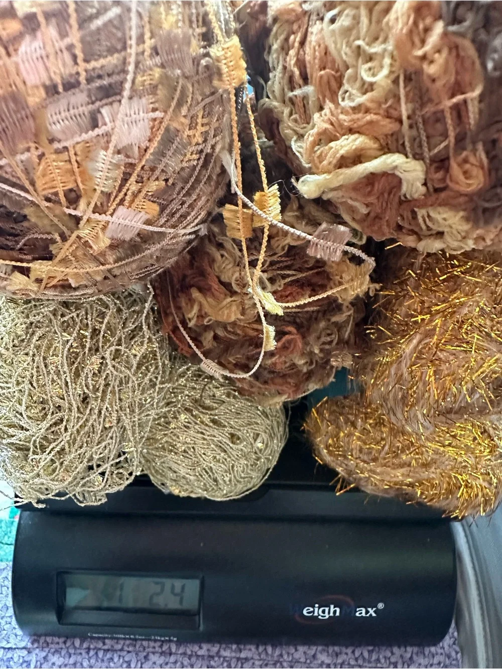 Yarn Bundle Gold Decorative Party Yarn Multipack